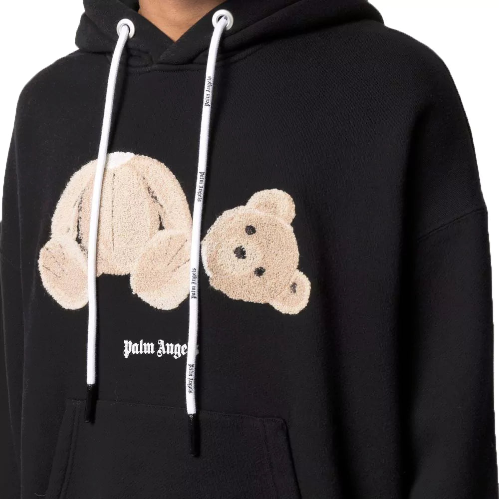 Palm Angels Kill The Bear Print Hoodie Black