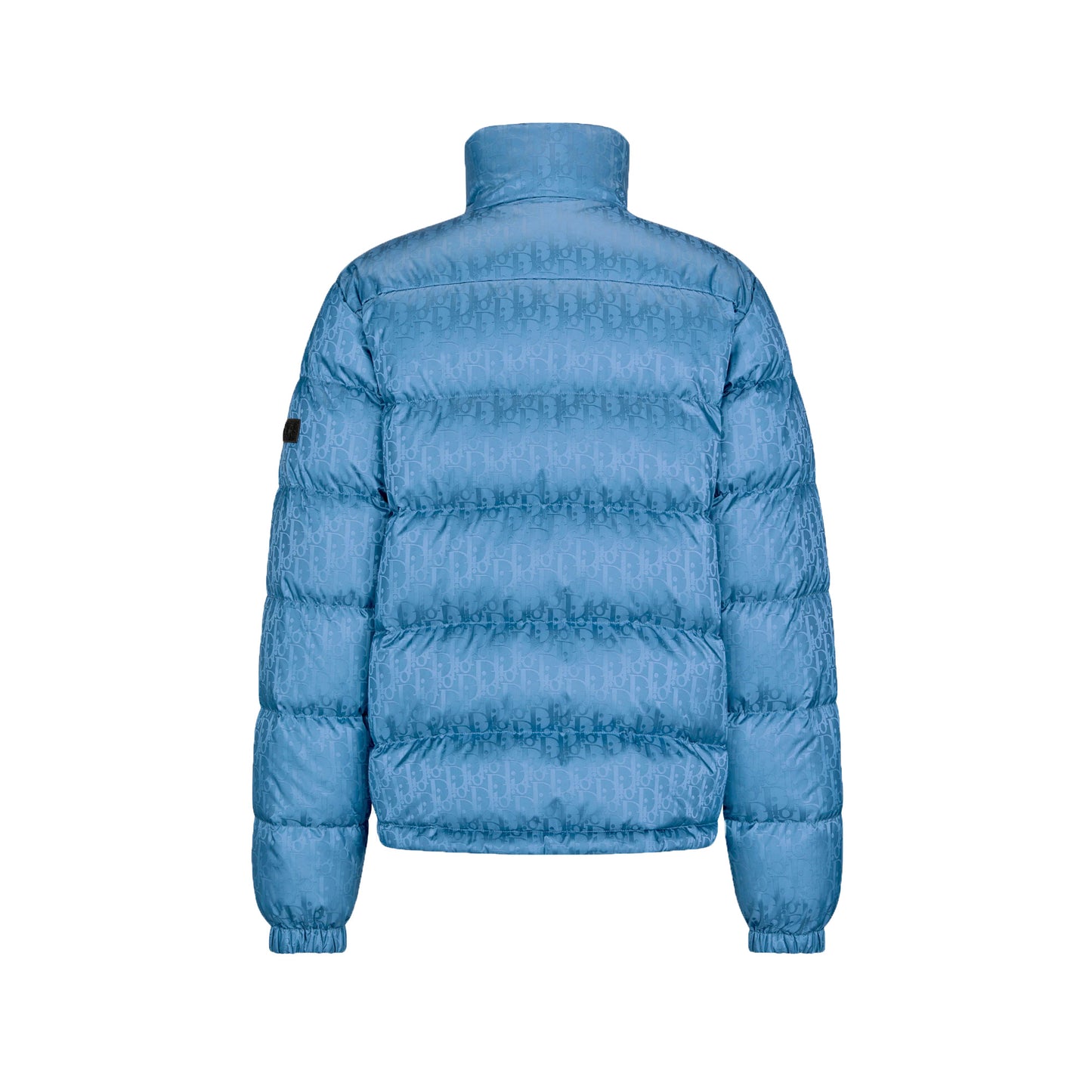 Dior Oblique Down Jacket Light Blue Technical Jacquard