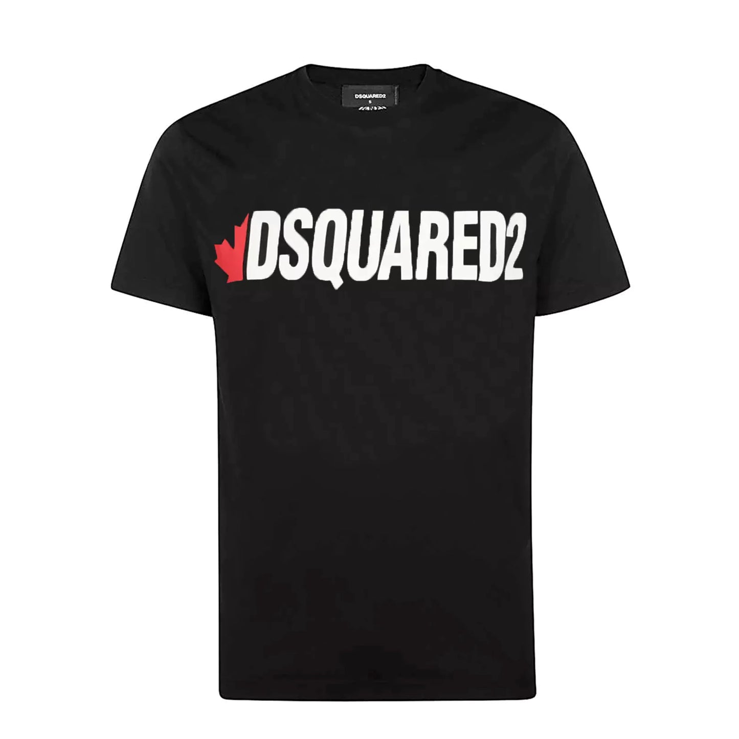 Dsquared2 Half Leaf Logo T-Shirt Black
