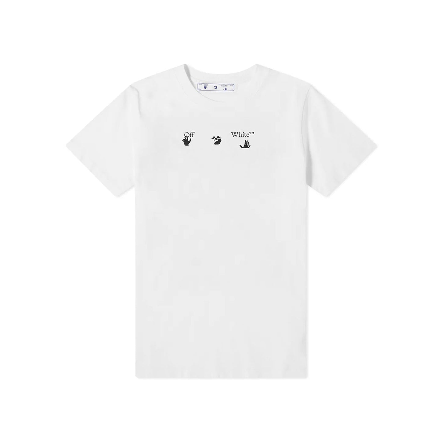 Off White Graffiti Marker Print White Grey T-Shirt