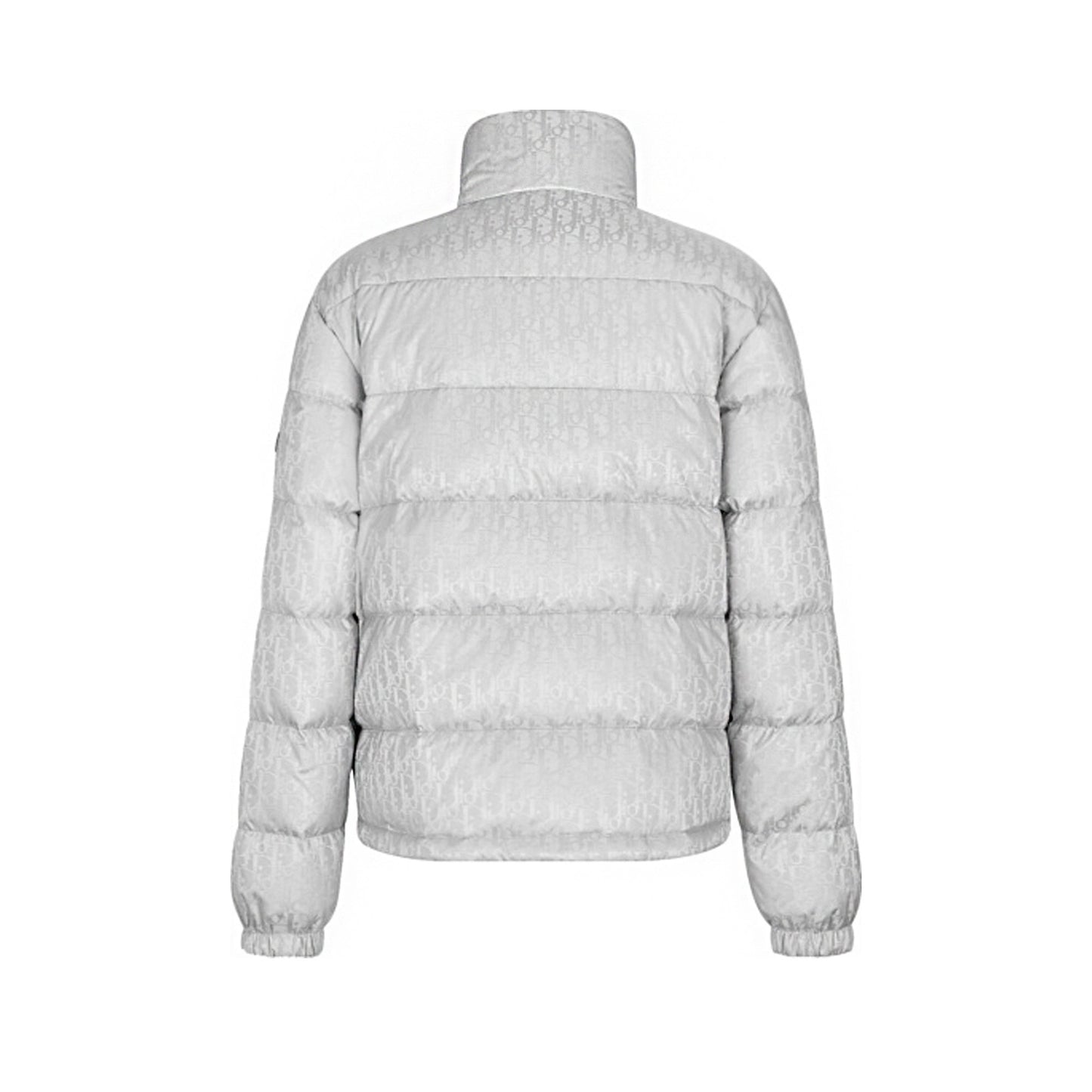 Dior Oblique Down Jacket Silver Technical Jacquard