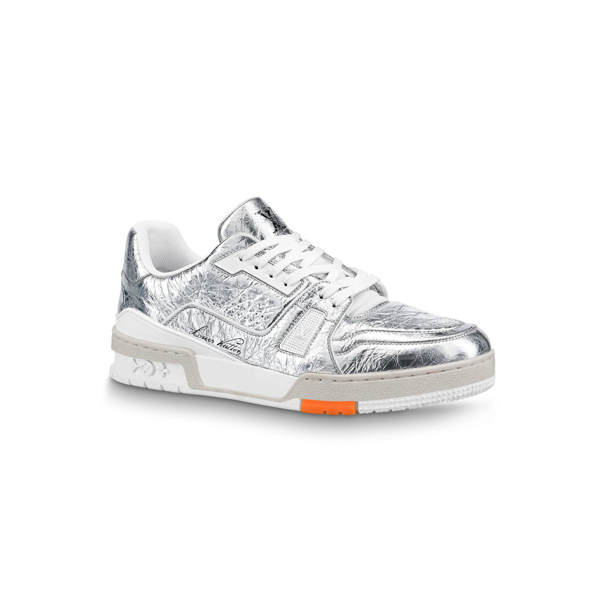 Louis Vuitton Silver Virgil Abloh Low Sneakers