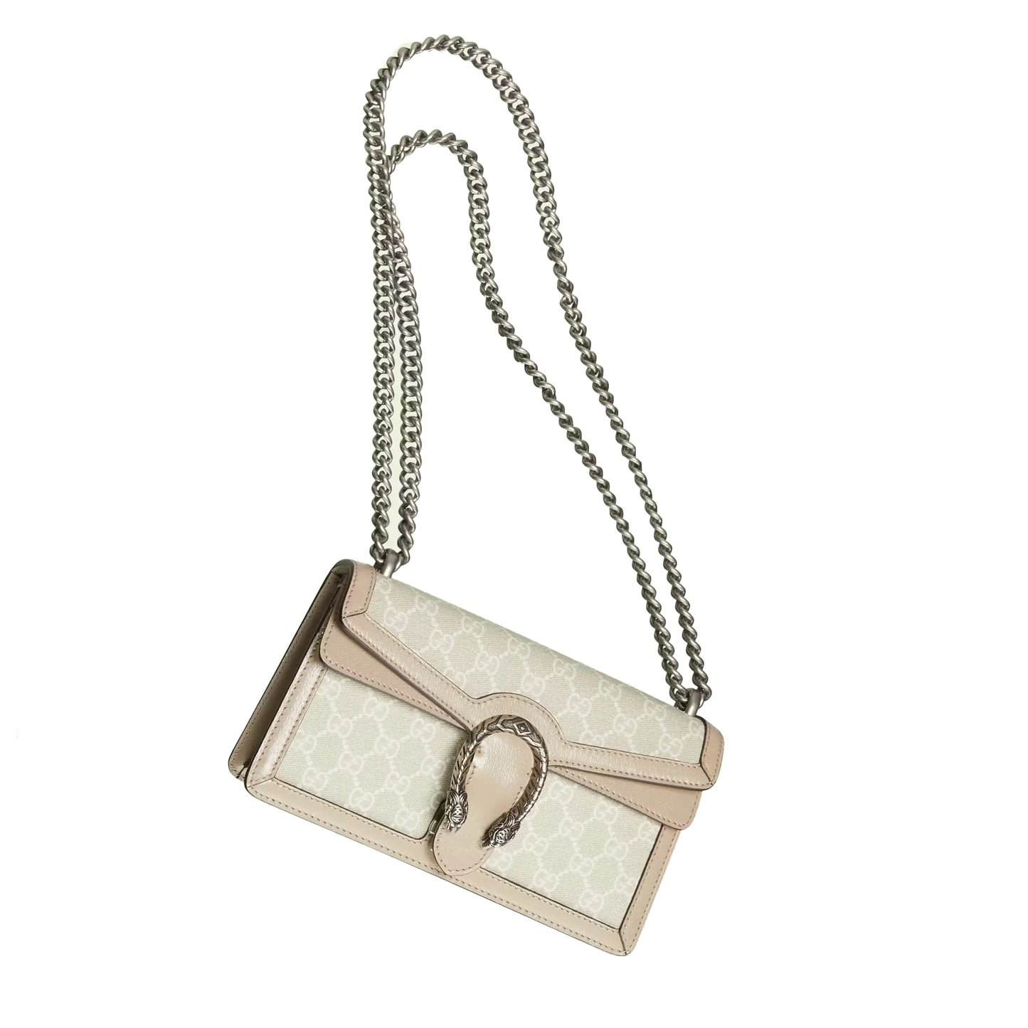Gucci Dionysus GG Small Shoulder Bag Beige/White