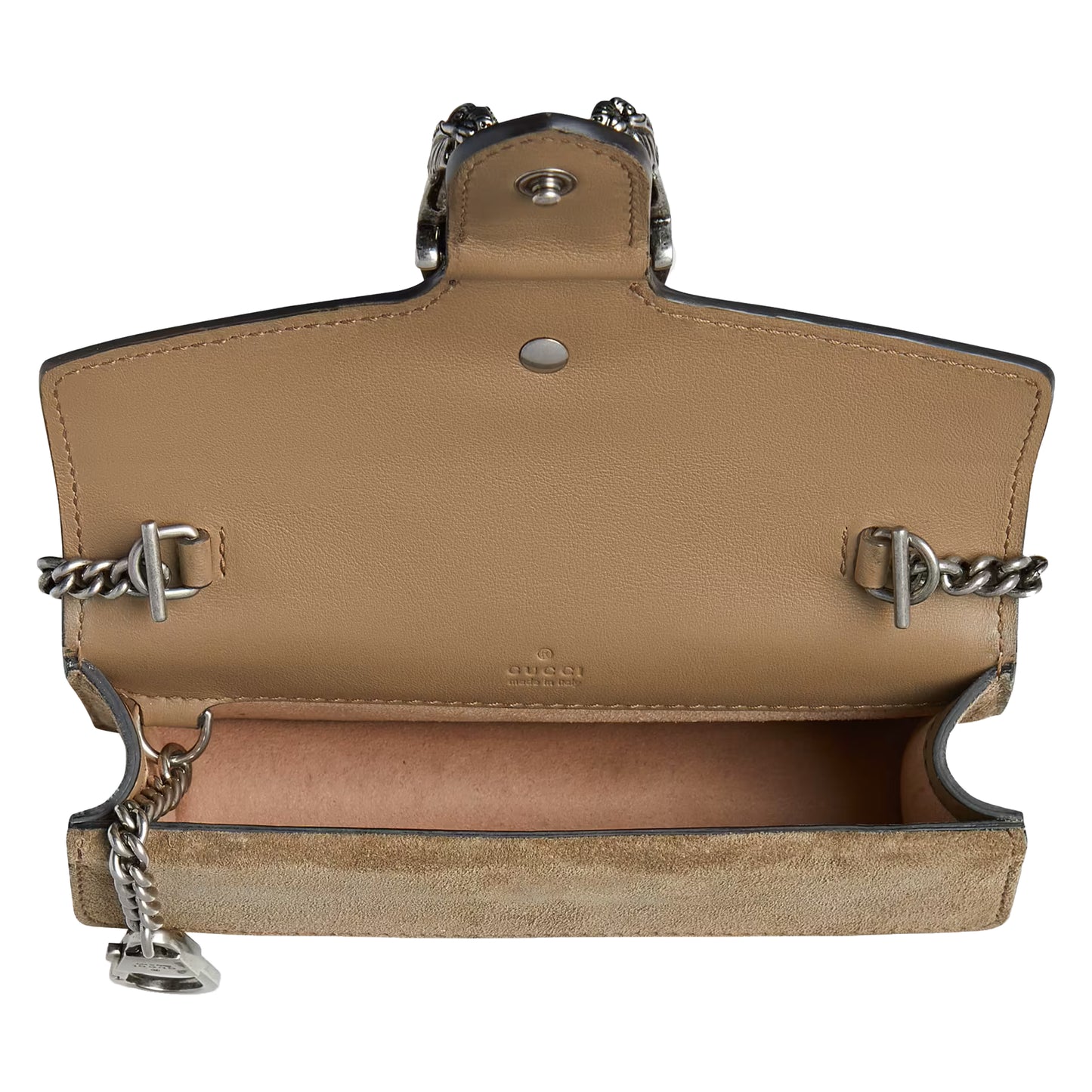 Gucci Dionysus GG Supreme Super Mini Bag Nude