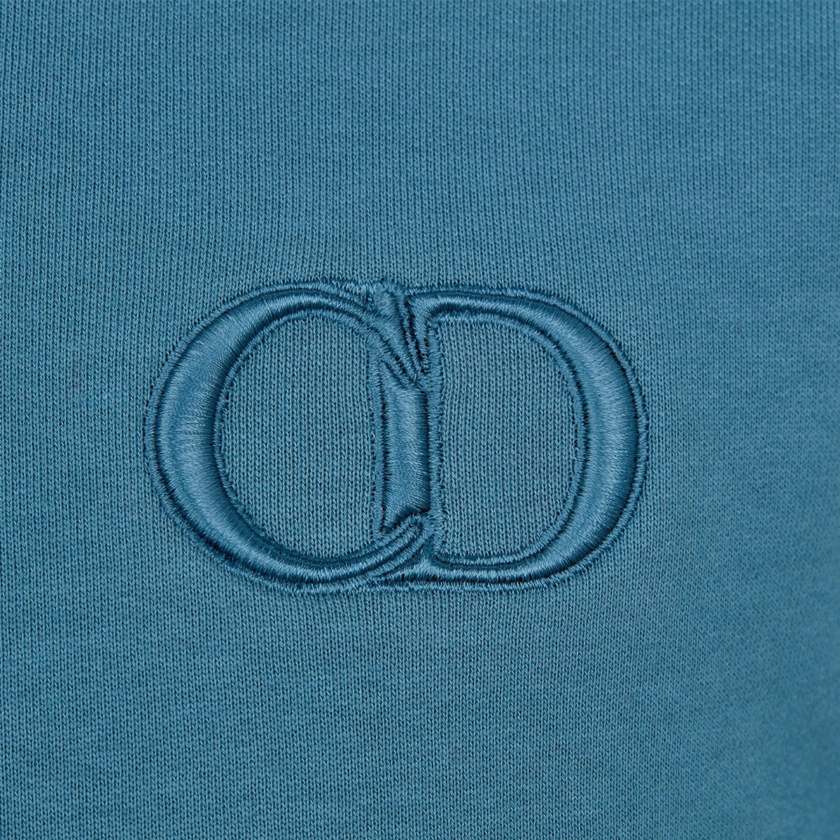 Dior CD Icon Sea Blue Cotton Hoodie