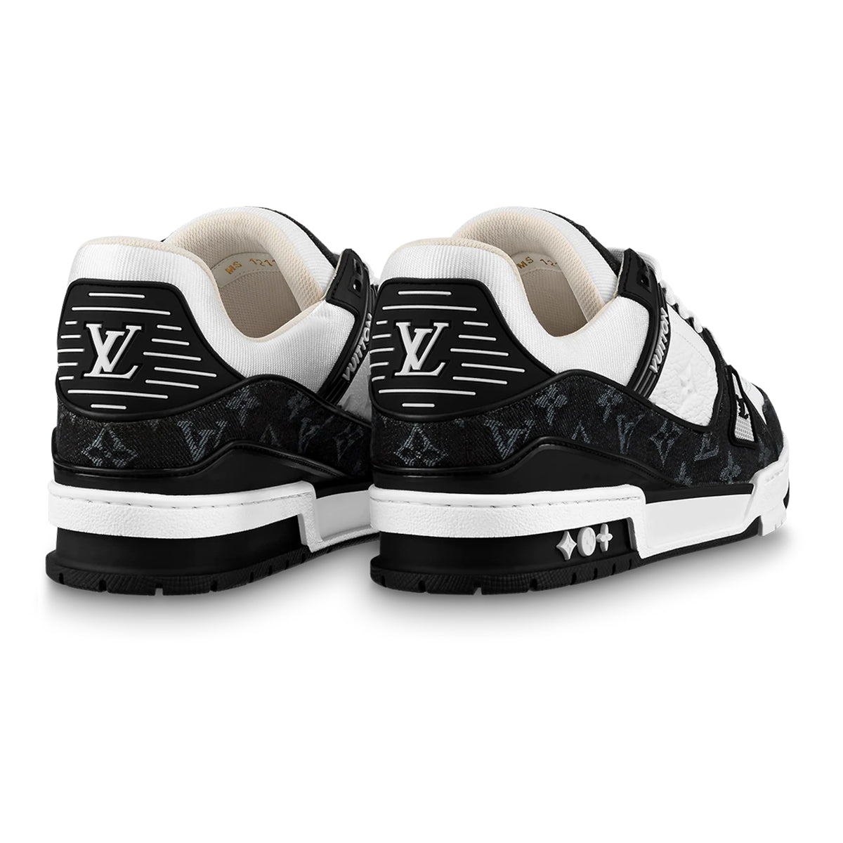 Louis Vuitton Denim Monogram Low Black Sneakers