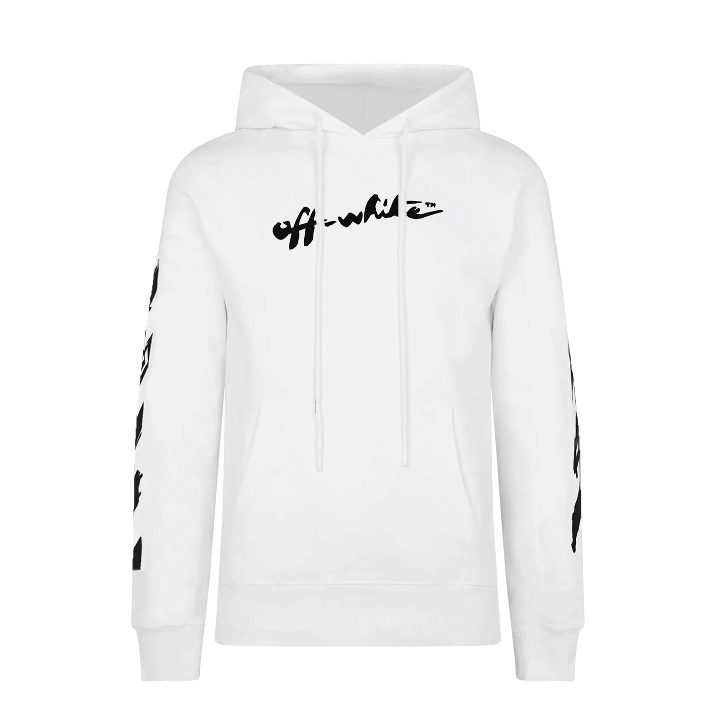 Off White Script Print White Hoodie