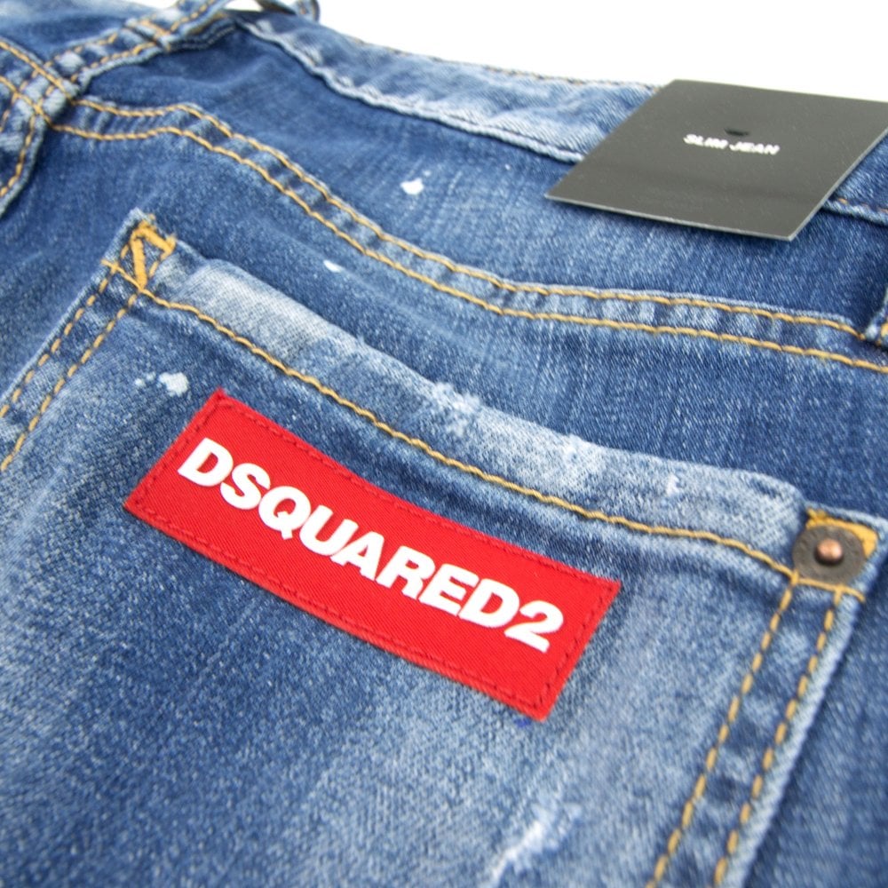 Dsquared2 Slim Fit Ripped Jeans