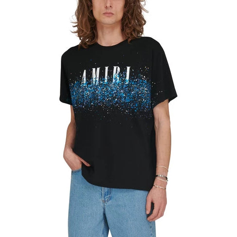 Amiri Crystal Core Logo Black T-Shirt