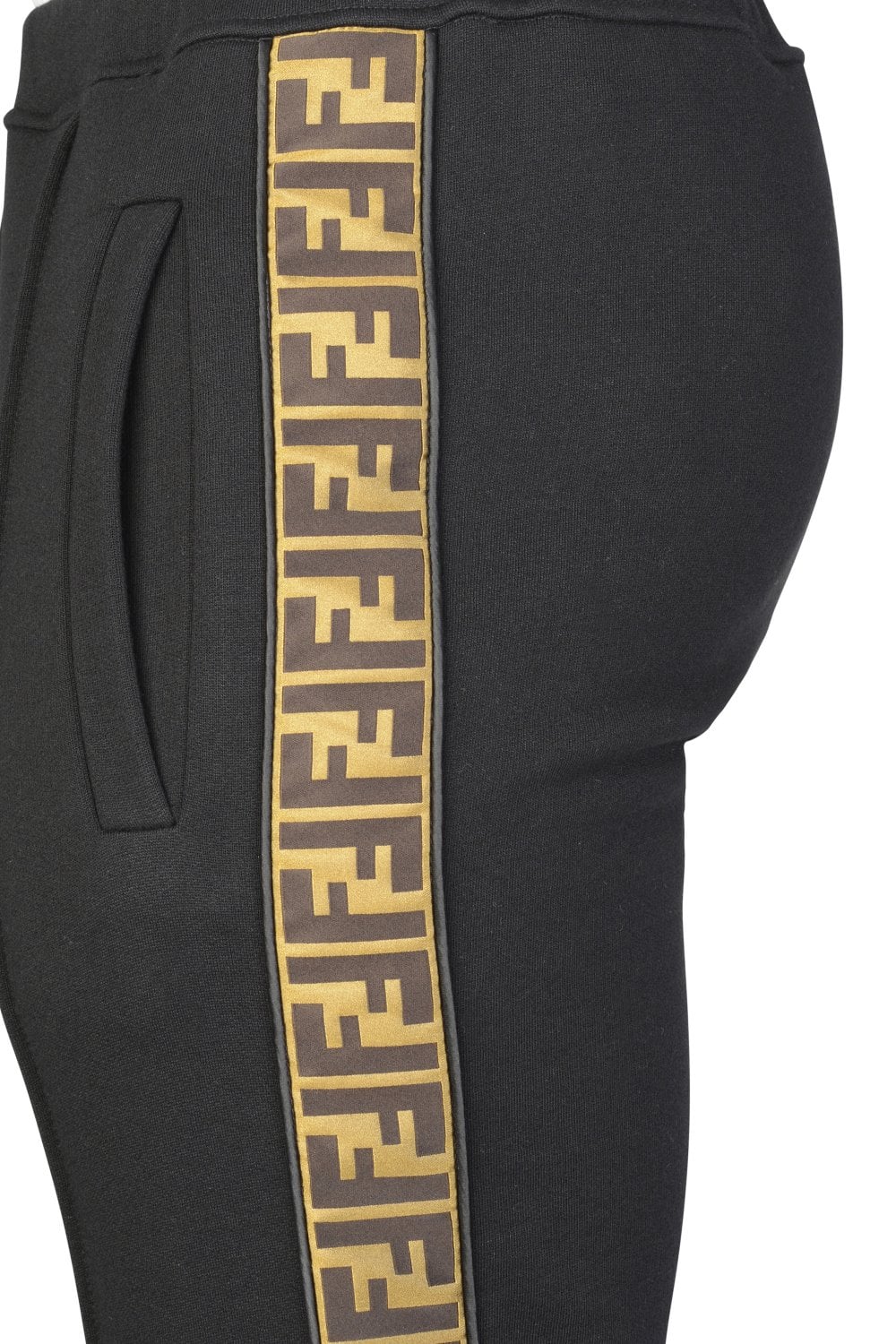 Fendi Logo-Jacquard Tape Bottoms
