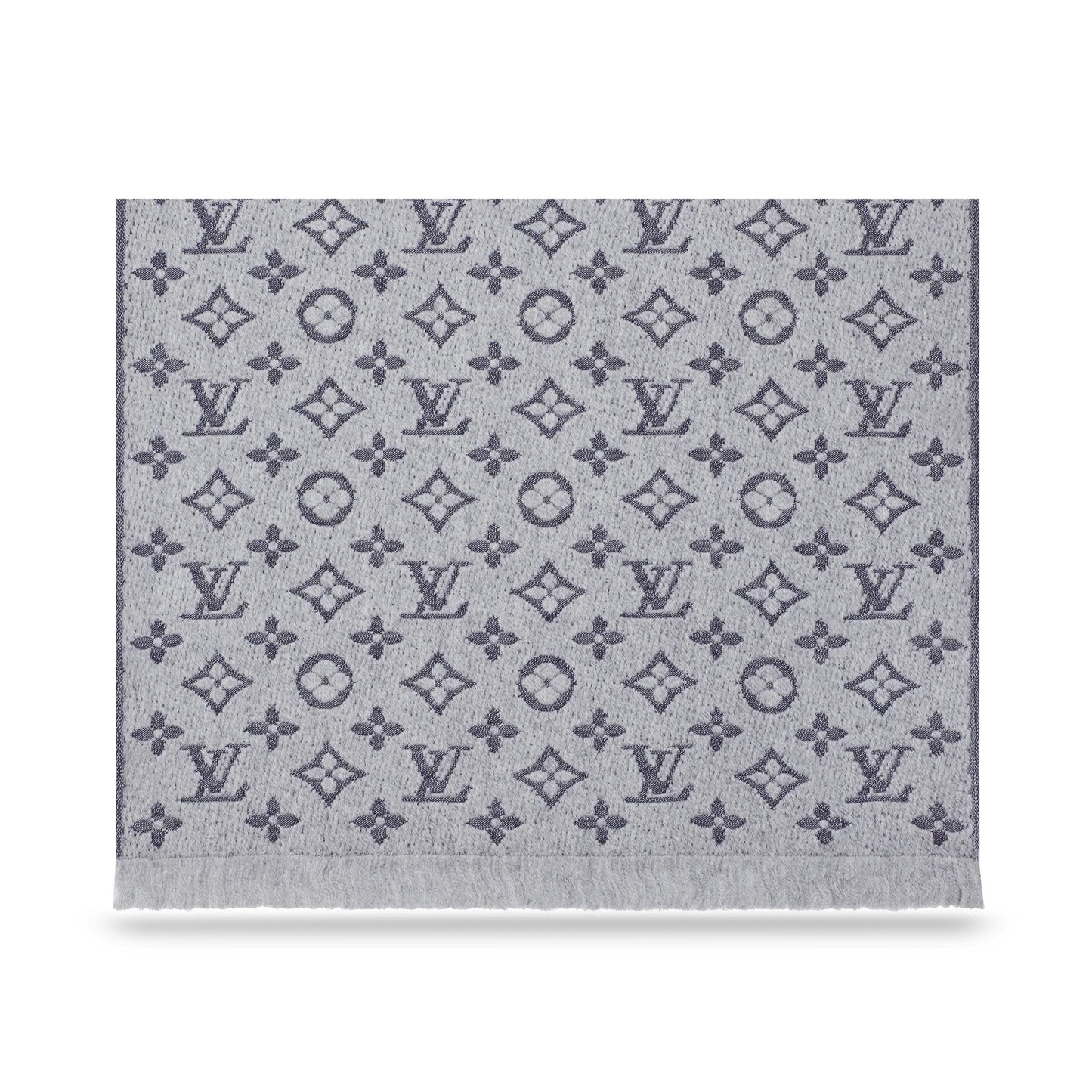 Louis Vuitton Monogram Classic Scarf Light Grey