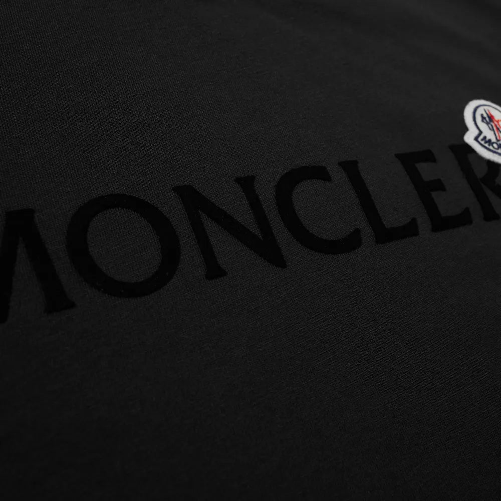 Moncler Text Logo Triple Black T-Shirt