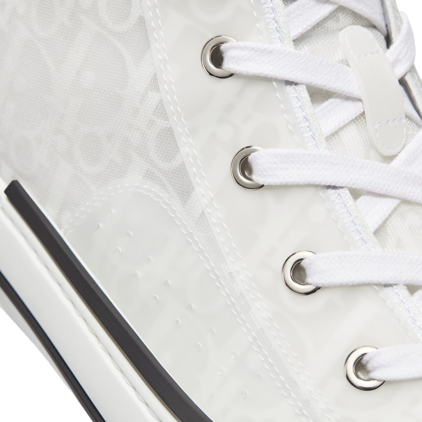 Dior B23 High-Top Sneaker Triple White Oblique