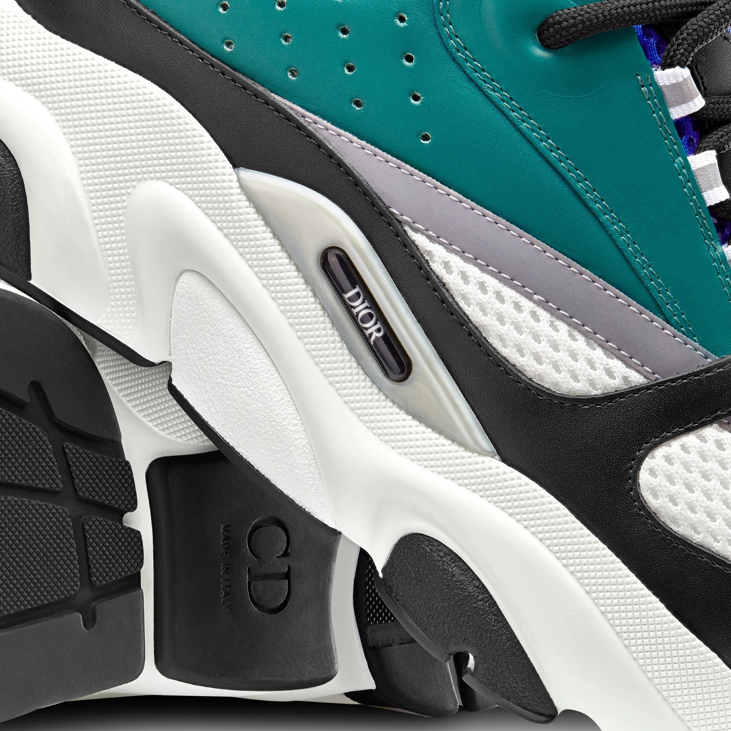 Dior B22 Sneaker White/Deep Green/Blue