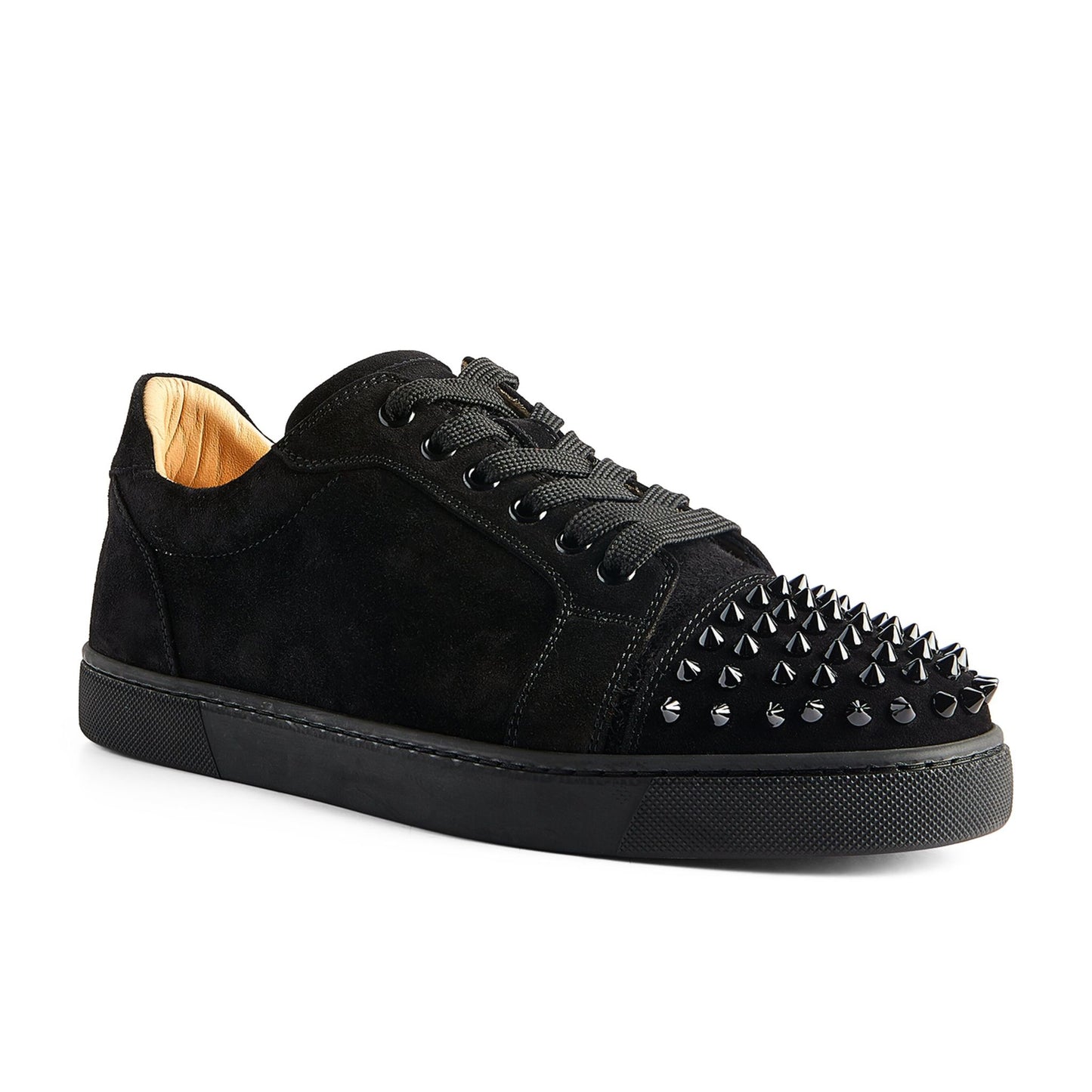 Christian Louboutin Junior Spikes Suede Black