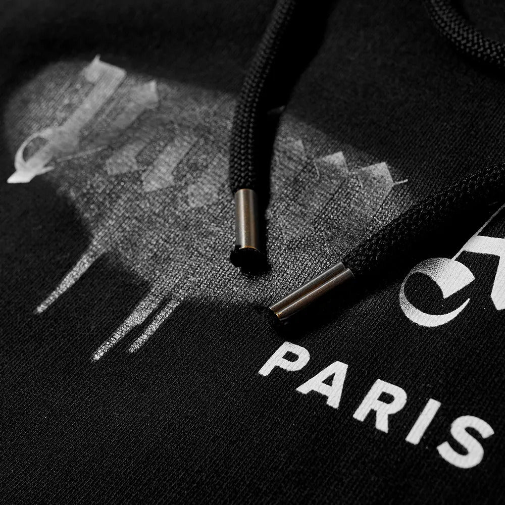 Palm Angels Paris Spray Paint Hoodie Black