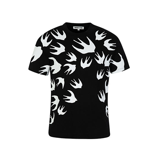 Alexander McQueen Swallows T-Shirt Black