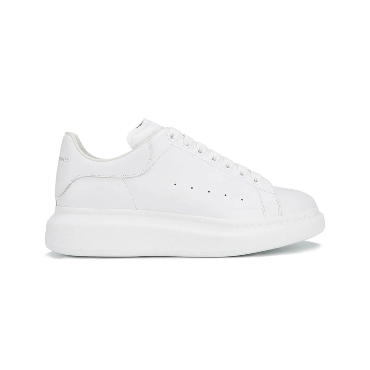 Alexander McQueen Leather Heel Triple White