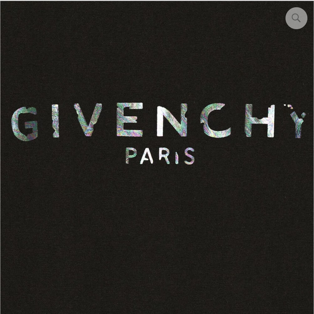 Givenchy Paris Oversized Iridescent T-Shirt