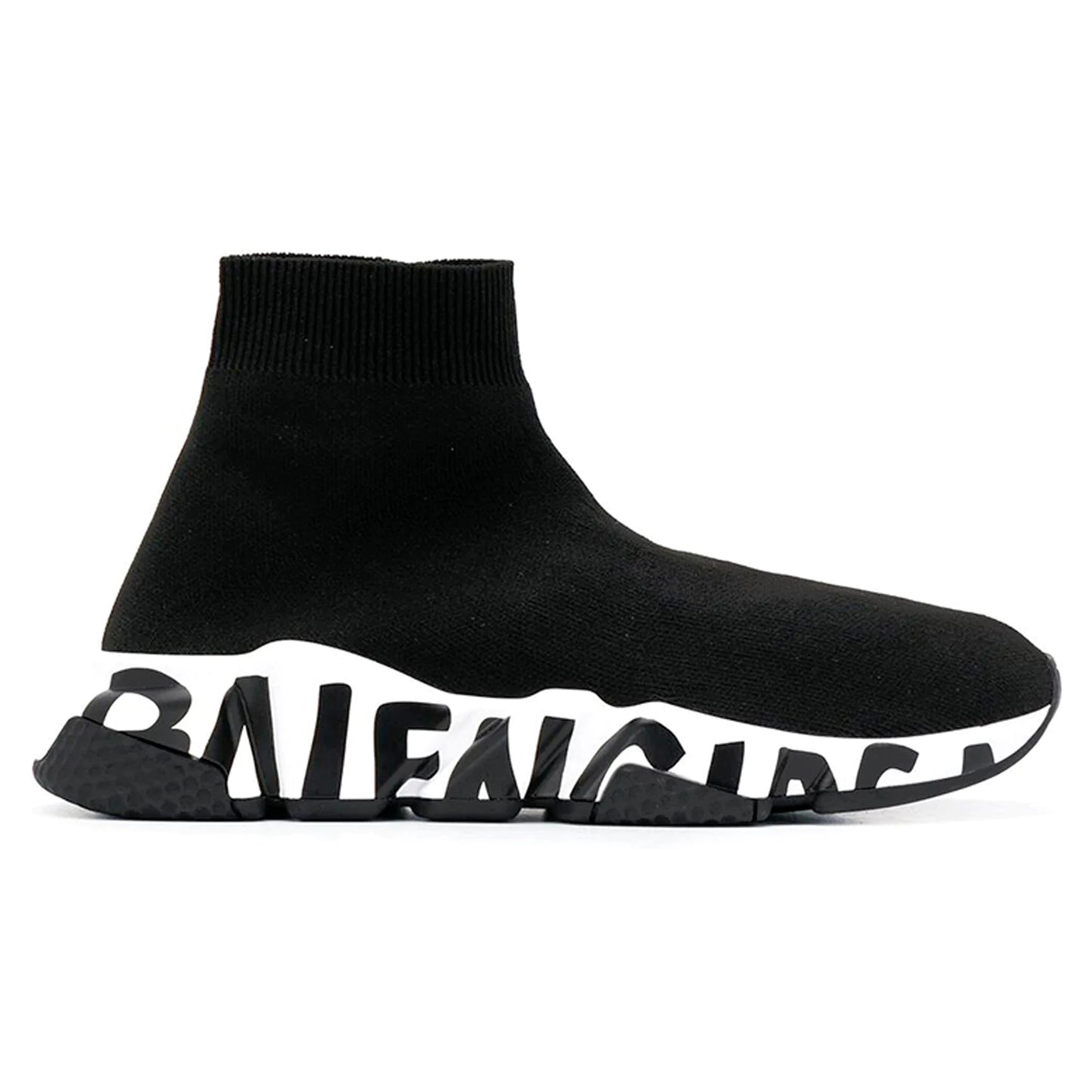 Balenciaga Speed Sock Runner Graffiti Black/White