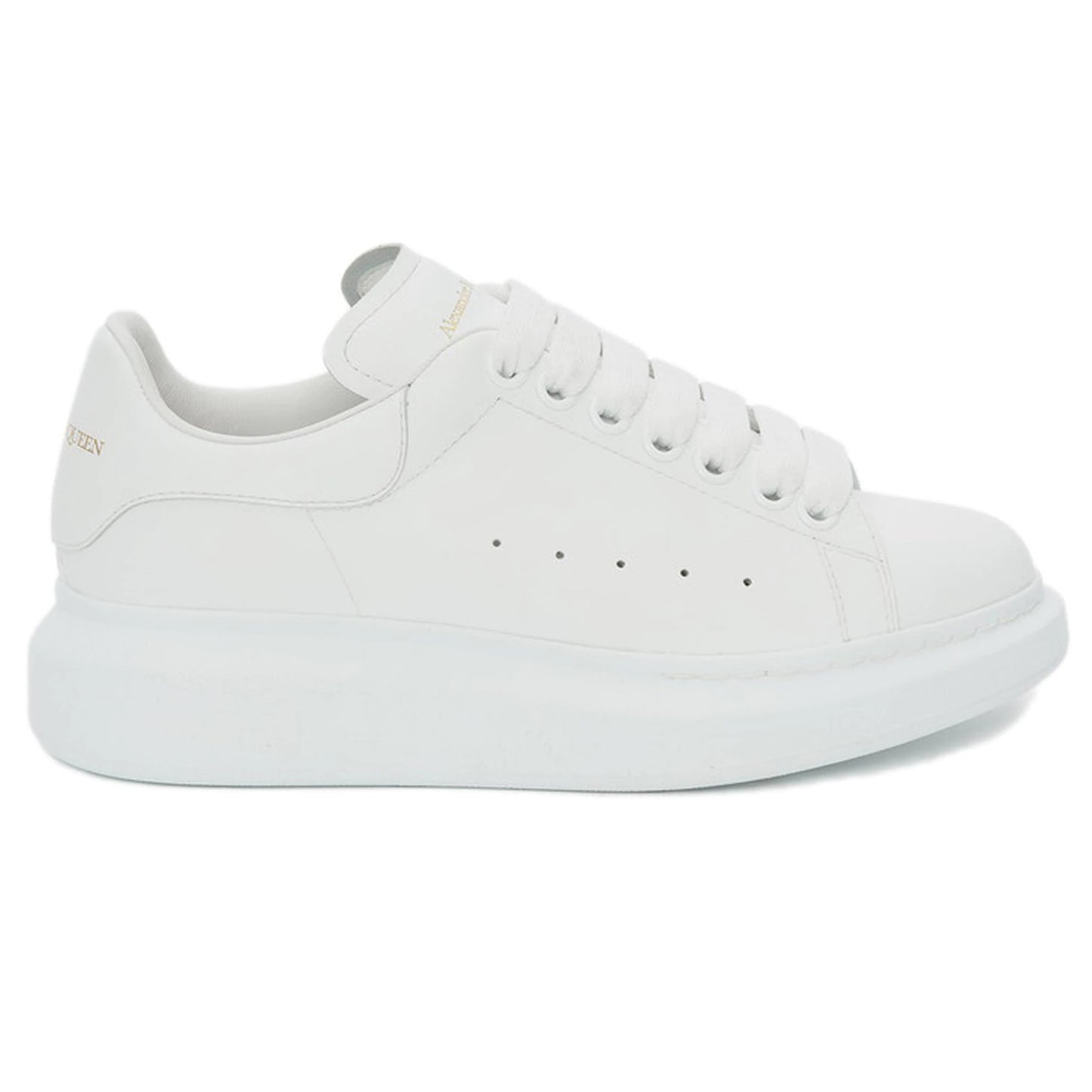 Alexander McQueen Leather Heel Triple White