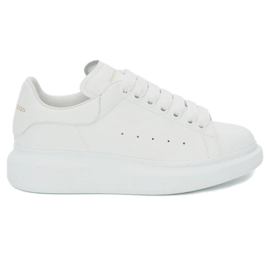 Alexander McQueen Leather Heel Triple White