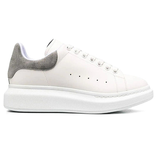 Alexander McQueen Suede Heel Sneaker White/Grey