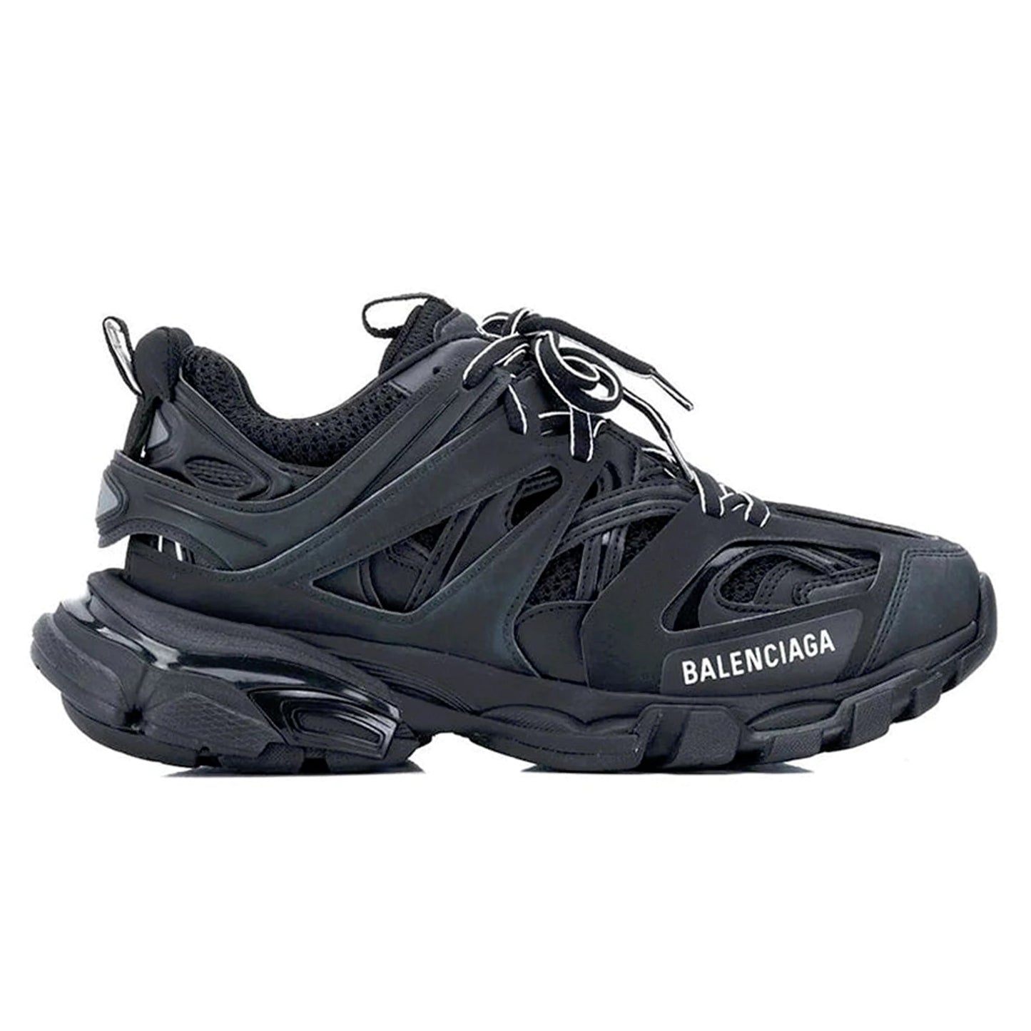 Balenciaga Track Runner Sneaker Distressed Black Clear Sole