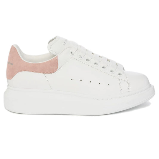 Alexander McQueen Suede Heel Sneaker White/Pink