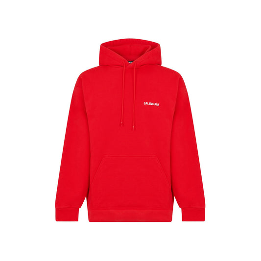 Balenciaga Classic Logo Red Hoodie