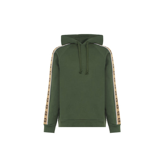 Gucci GG Reflective Trimmed Hoodie Khaki