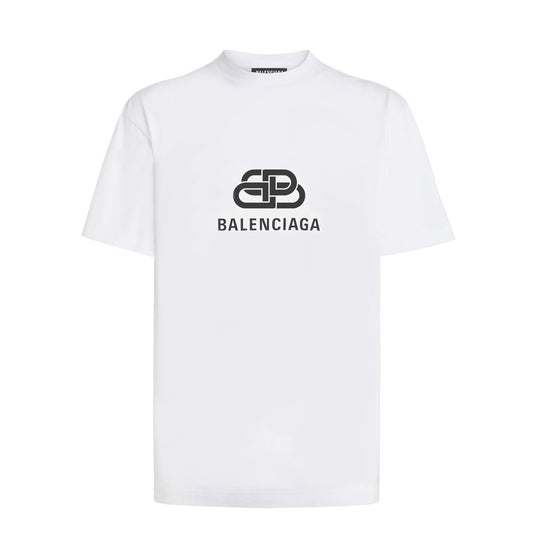 Balenciaga BB Block Logo White T-Shirt