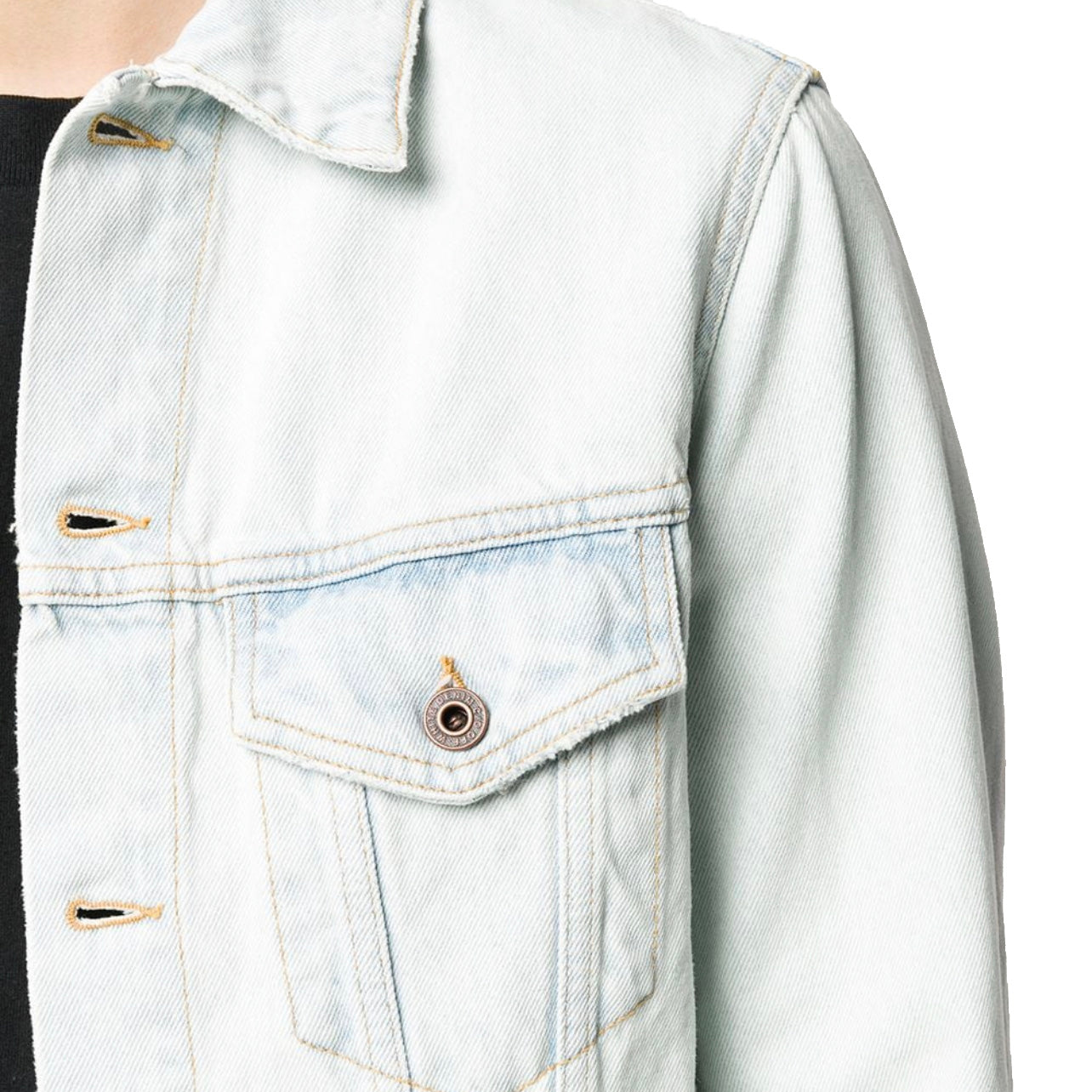 Off White 3D Pencil Slim Denim Jacket