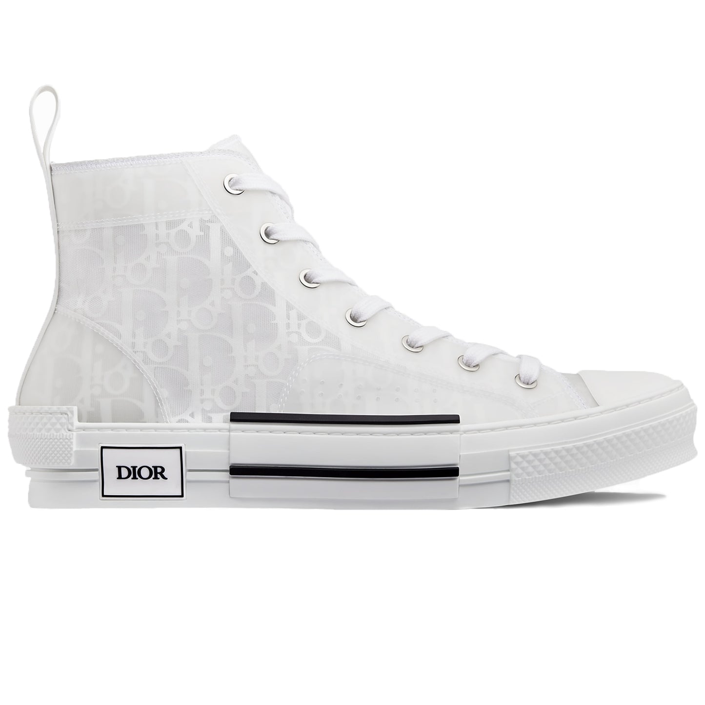 Dior B23 High-Top Sneaker Triple White Oblique