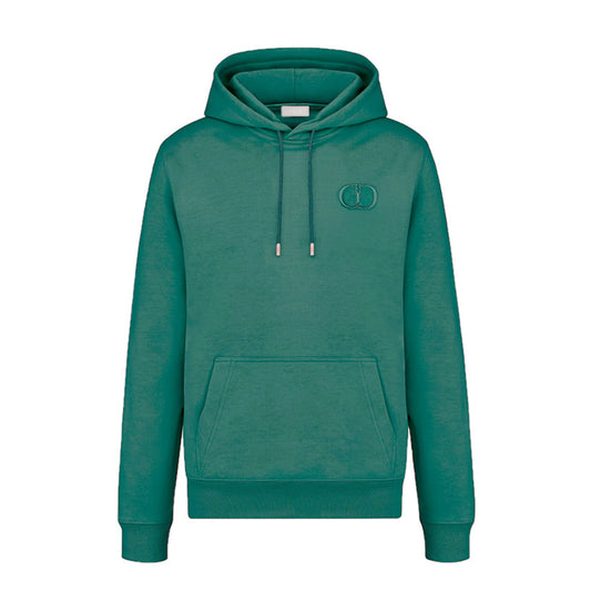 Dior CD Icon Dark Green Cotton Hoodie