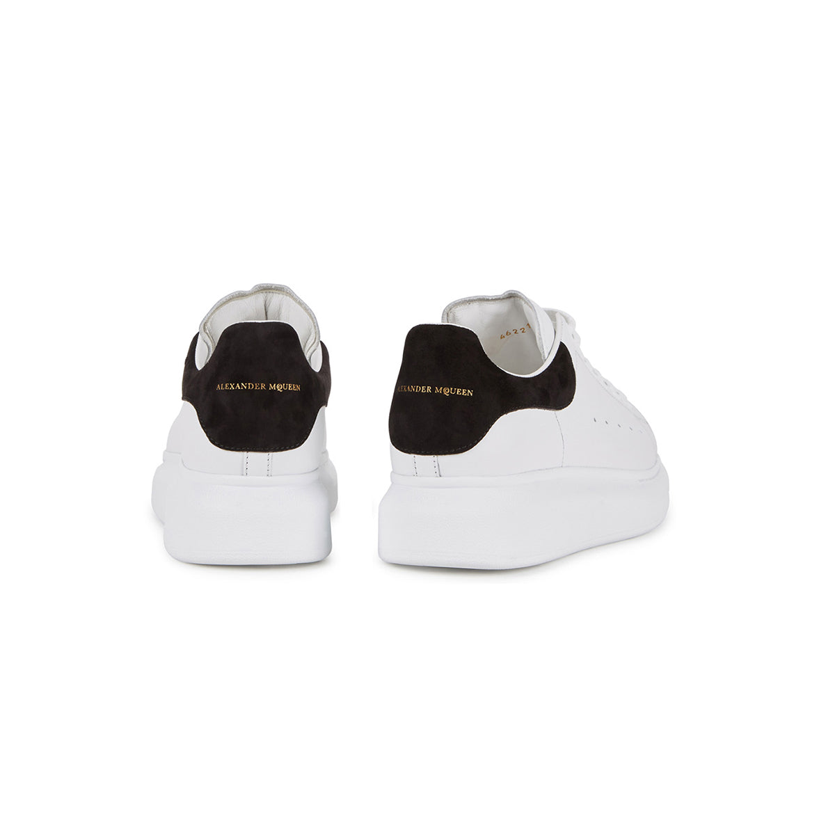 Alexander McQueen Suede Heel Sneaker White/Black