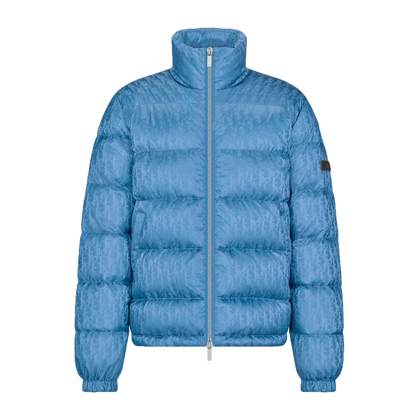 Dior Oblique Down Jacket Light Blue Technical Jacquard