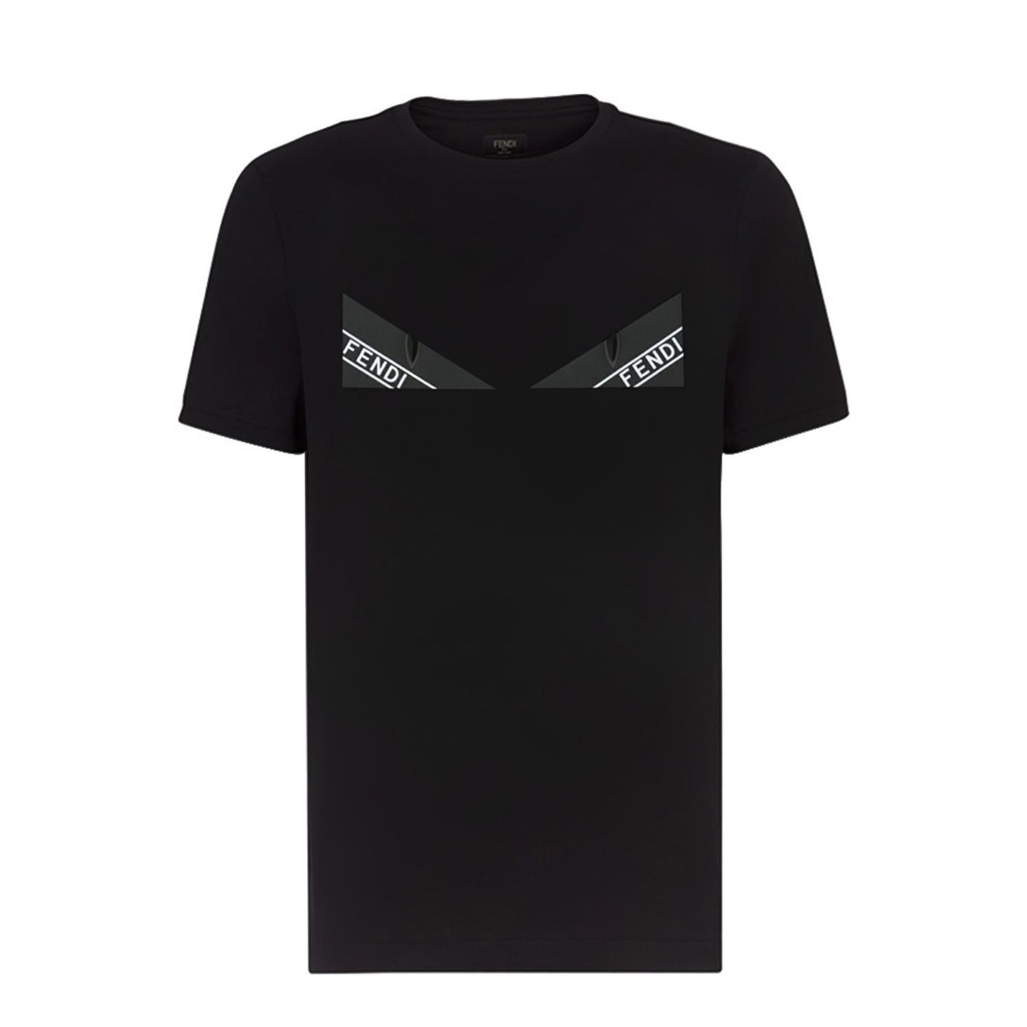 Fendi Black Rubber Bug Eye T-Shirt