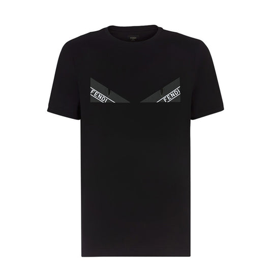 Fendi Black Rubber Bug Eye T-Shirt