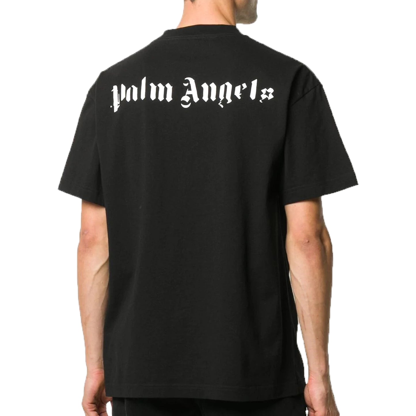 Palm Angels Skull Back Logo Black T-Shirt