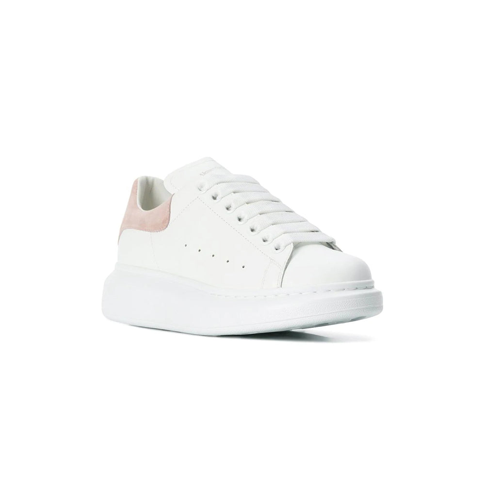 Alexander McQueen Suede Heel Sneaker White/Pink