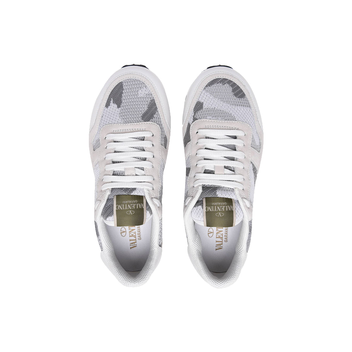 Valentino Mesh Rock Stud Runners White