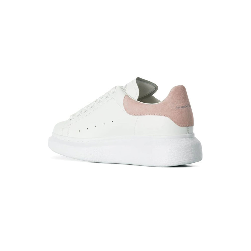 Alexander McQueen Suede Heel Sneaker White/Pink