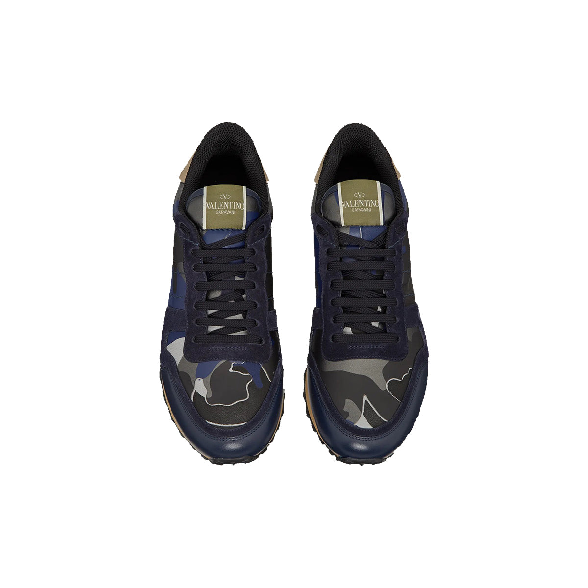 Valentino Rock Stud Runners Navy/Black