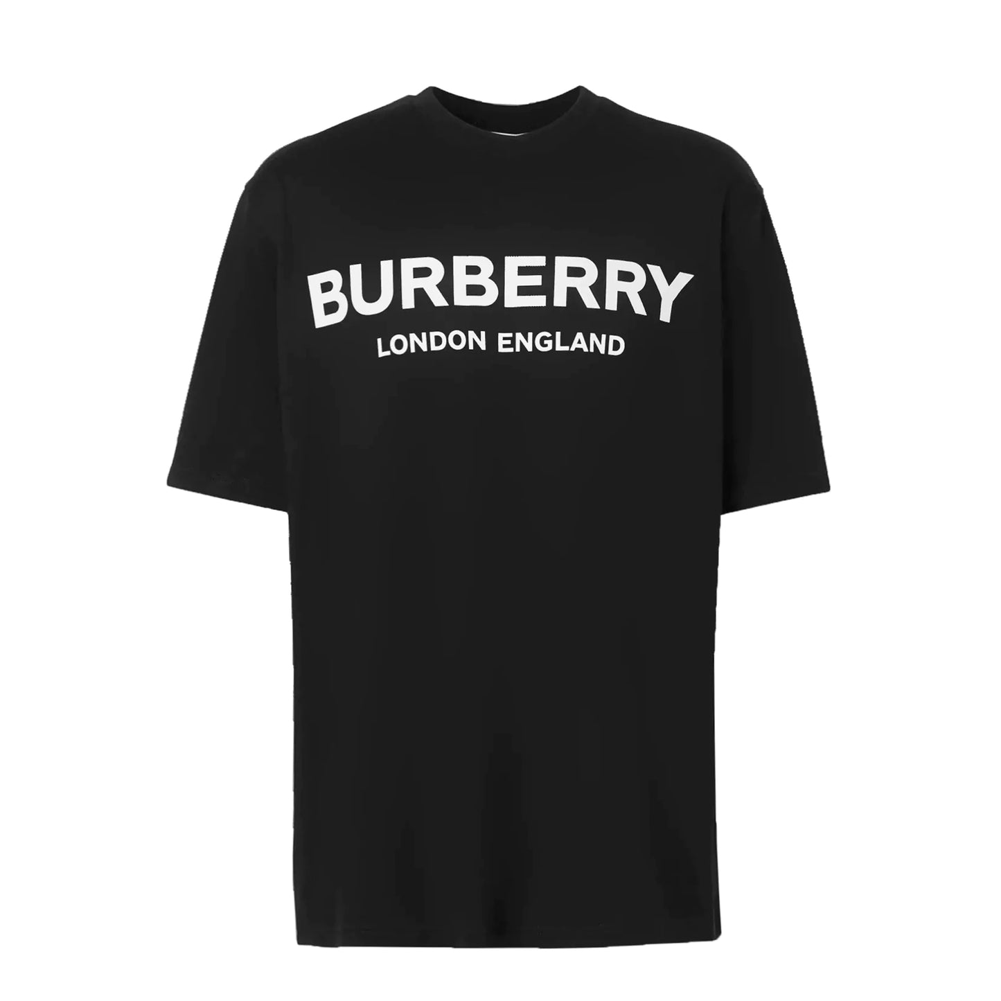 Burberry Logo Print Cotton Black T-Shirt
