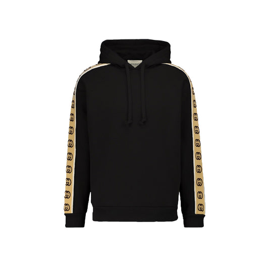 Gucci GG Reflective Trimmed Hoodie Black