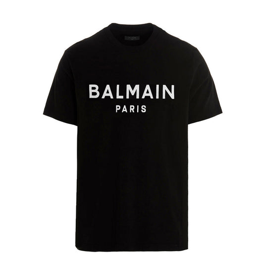 Balmain Paris Cotton Logo Black T-Shirt