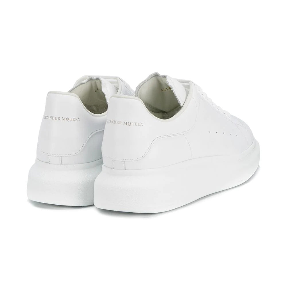 Alexander McQueen Leather Heel Triple White