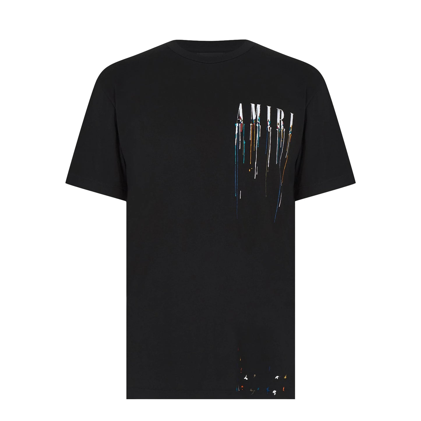 Amiri Paint Drip Splatter Black T-Shirt