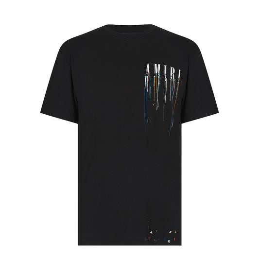 Amiri Paint Drip Splatter Black T-Shirt